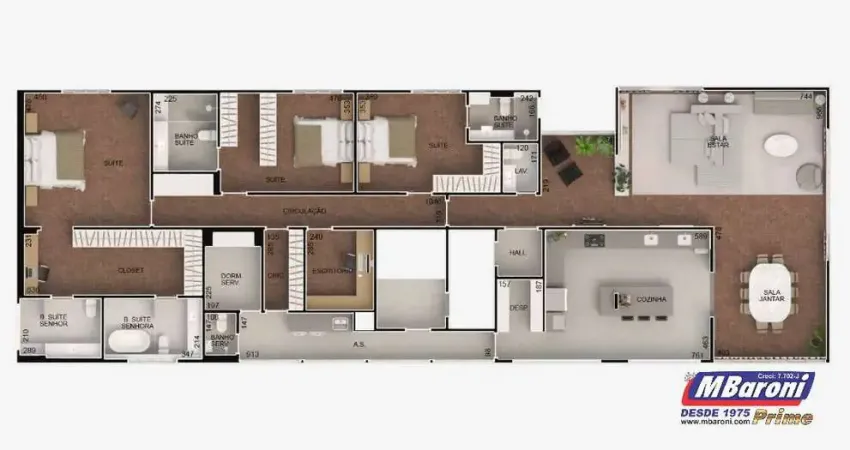 Apartamento para venda em Cerqueira César, com 267 m²