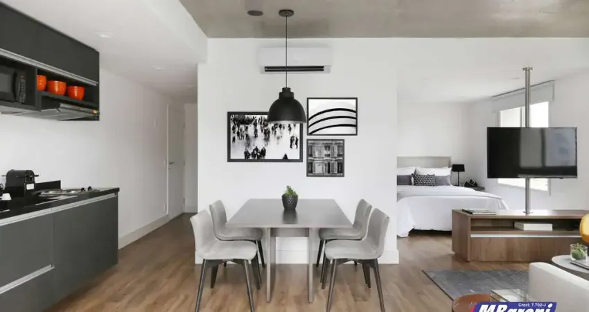 Studio mobiliado para locação com 01 vaga e 63 m² - Cidade Monções