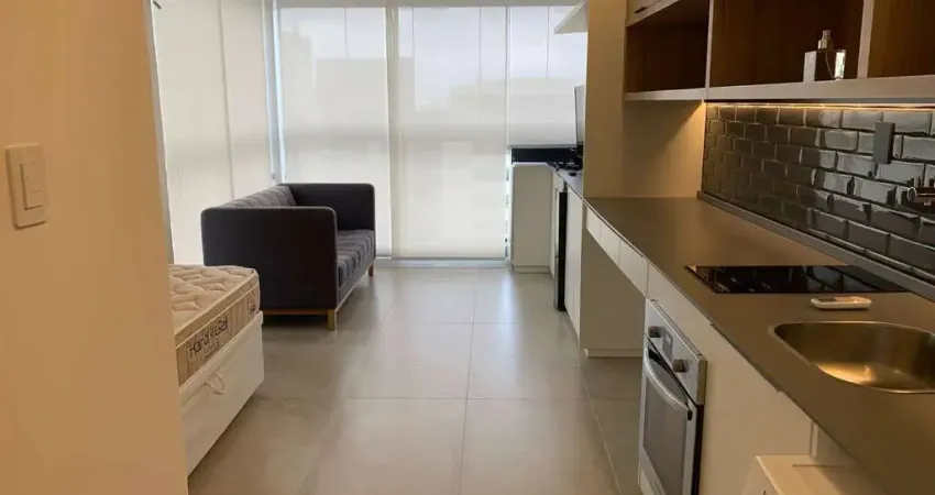 APARTAMENTO STUDIO, LOCAÇÃO, JARDIM PAULISTA,VARANDA INT, MOBILIADO, 27M2