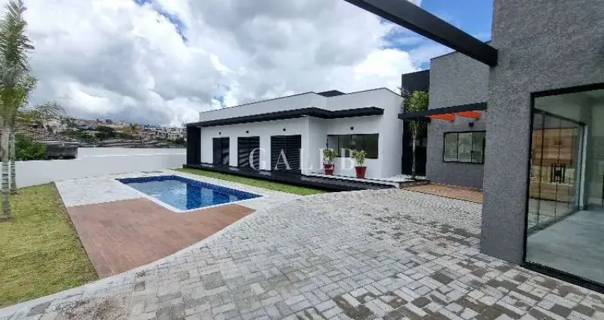 Casa térrea nova à venda em condomínio alto padrão na cidade de atibaia