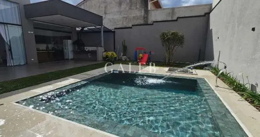 Casa de luxo em condomínio: 3 quartos, 3 suítes, 2 salas, 3 banheiros, 4 vagas de garagem em atibaia-sp, jardim shangrila. 189m².