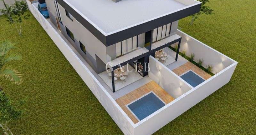 Sobrado à venda com 3 suítes, piscina e 186m² de área construída