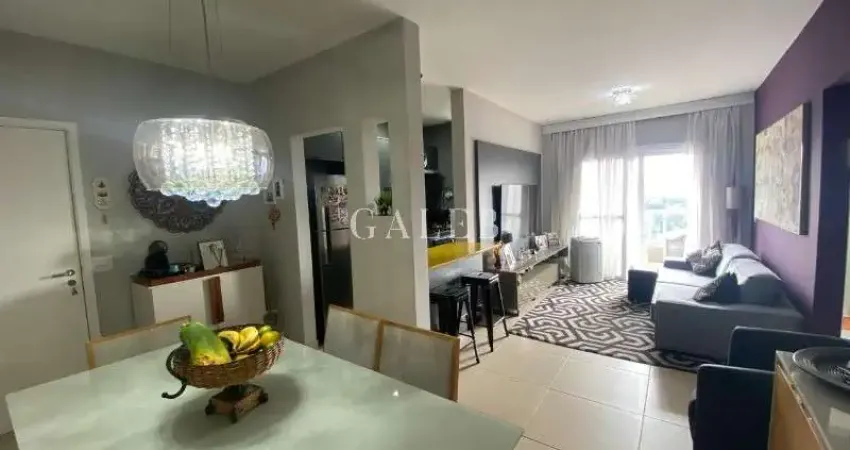 Oportunidade!! lindo apartamento porteira fechada no resid. toscana, 02 dormitórios, sendo 01 suíte, sala 02 ambientes com varanda, cozinha americana