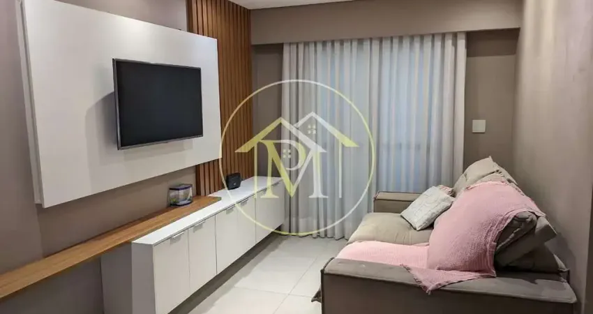 Apartamento de 80m² com móveis planejados em todos os ambientes, fino acabamento com piso em porcel