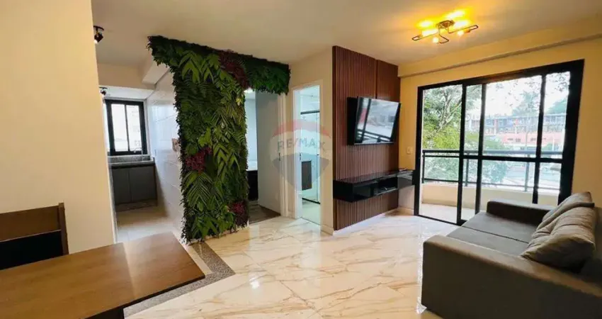 Apartamento mobiliado 1 dormitório para locação parque monte líbano