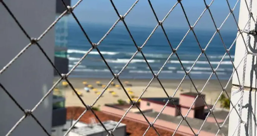 Maravilhoso apartamento 2 quartos no ocian, praia grande - vista mar