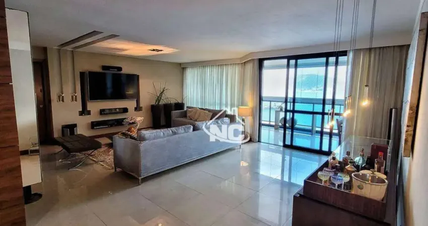 Apartamento com 4 quartos à venda, 290 m² por r$ 2.800.000 - boa viagem - niterói/rj