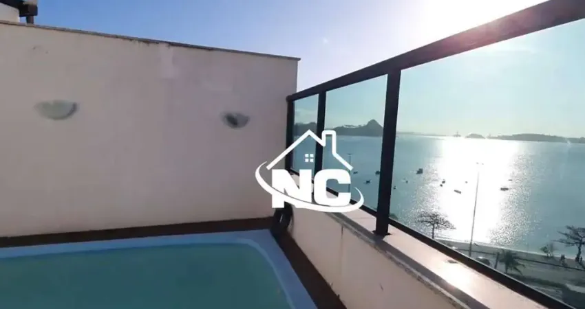 Cobertura com 3 quartos à venda, 200 m² por r$ 2.200.000 - charitas - niterói/rj