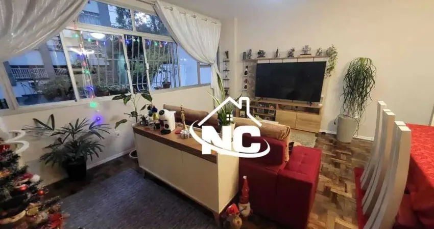 Apartamento na quadra da praia com 3 quartos à venda, 155 m² por r$ 1.000.000 - icaraí - niterói/rj