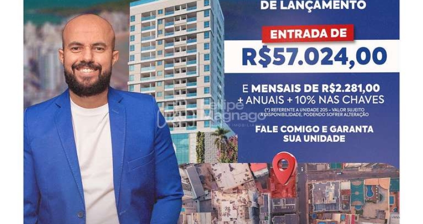 APARTAMENTO NA PLANTA DE 2 QUARTOS COM  SUÍTE NA QUADRA DO MAR NO FINAL DA PRAIA DO MORRO! LANÇAMENTO!