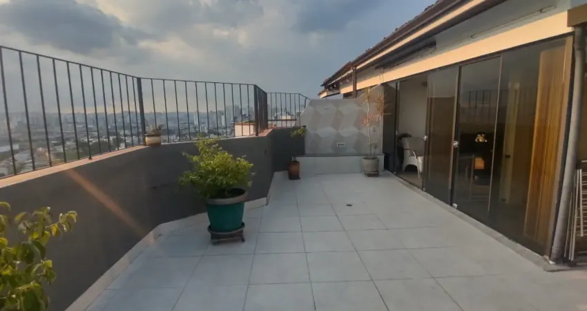 Cobertura duplex de 192m²  alto padrão com 3 dorms. sendo 01 suíte e 02 vagas - vila prudente - sp.