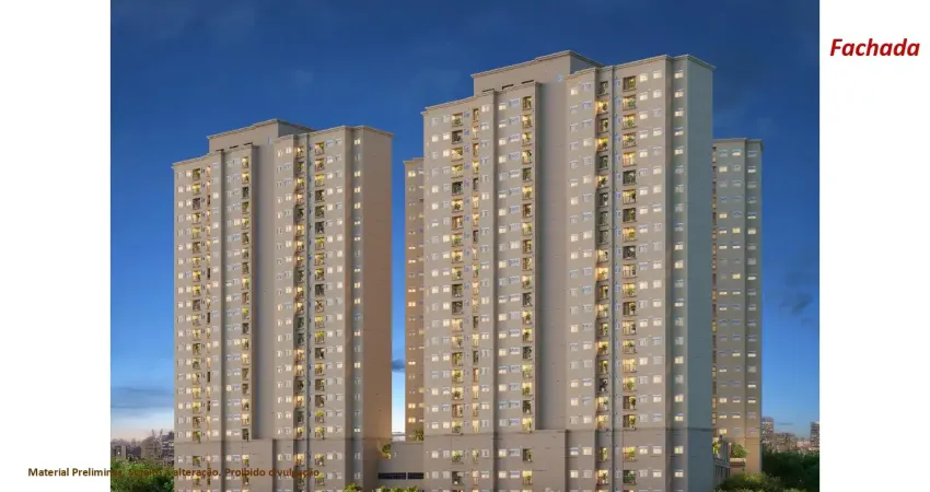 Lançamento!!! apartamentos de 47m² com 02 dorms e 01 vaga - bairro fundação - scs.