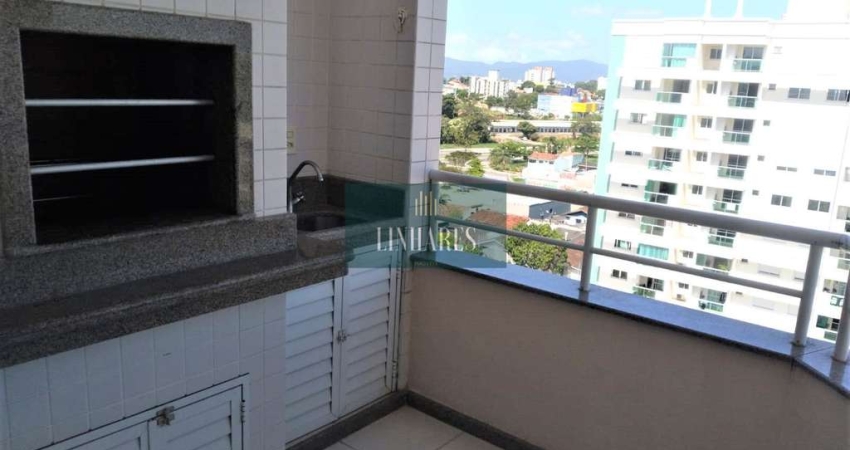 Apartamento com 2 dormitórios 75metros privativos e sacada com churrasqueira.