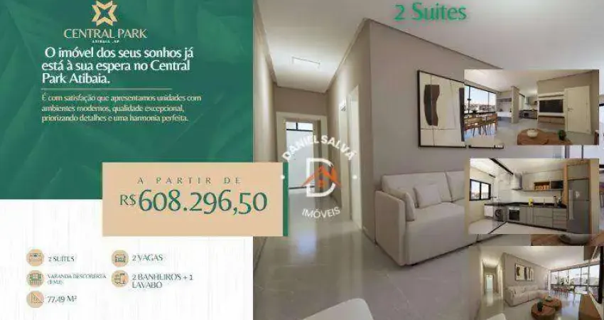 Apartamentos à venda, com 2 suítes -  77,49 m² a partir de r$  - centro - atibaia/sp