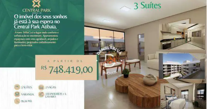 Apartamentos com 3 dormitórios sendo 3 suítes, 9534 m² a partir de r$ 748.419,00  - centro - atibaia/sp