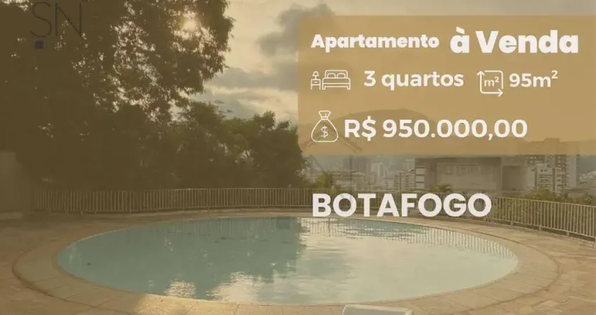 Apartamento com 3 dormitórios à venda, 94 m² por r$ 950.000,00 - botafogo - rio de janeiro/rj