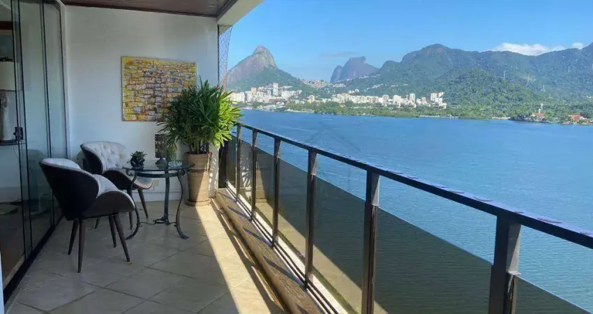 Cobertura com linda vista, à venda, 256 m² por R$ 5.800.000 - Lagoa - Rio de Janeiro/RJ