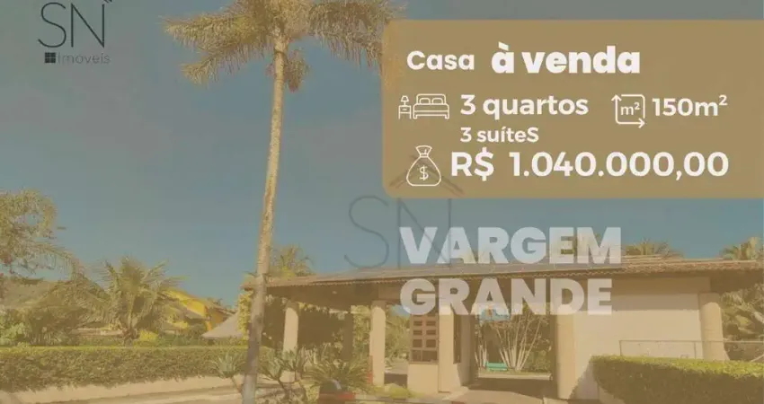 Casa com 3 suítes à venda, 150 m² por r$ 1.040.000 - vargem grande - rio de janeiro/rj