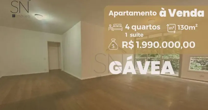Gávea, apartamento com 4 dormitórios à venda, por R$ 1.990.000 - Gávea - Rio de Janeiro/RJ
