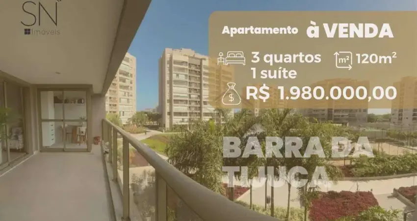 Apartamento com 3 dormitórios à venda, 120 m² por r$ 1.980.000,00 - barra da tijuca - rio de janeiro/rj