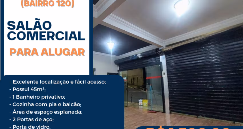 Salão comercial para alugar em Santana de Parnaíba, bairro 120, 45m², cozinha, banheiro, com ótima localização.