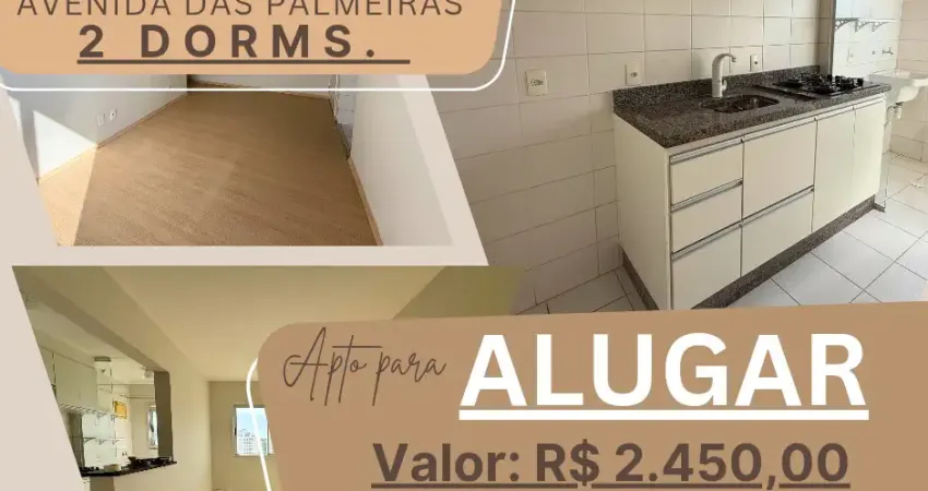 Apto para locação, 2 dorms, 16° andar, 47m², 1 vaga, portais, cajamar/sp