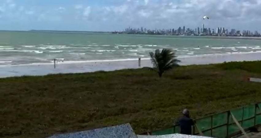 BAHAY FRENTE MAR- Torre A- Vista definitiva- 3 suítes- Pé na areia em Ponta de Campina