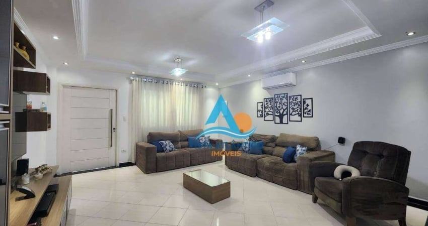 Sobrado com 3 dormitórios à venda, 121 m² por R$ 600.000,00 - Balneário Pires - Praia Grande/SP