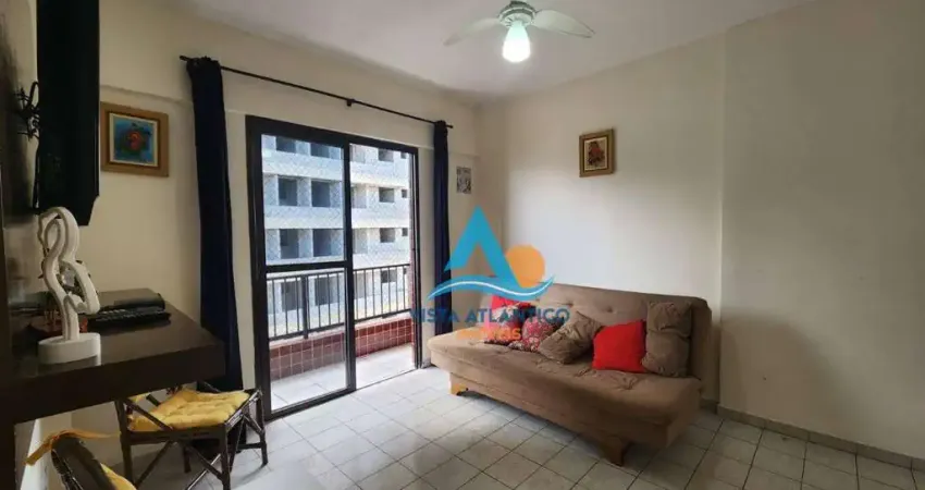 Apartamento com sacada, 1 dormitório à venda,no boqueirão - praia grande/sp