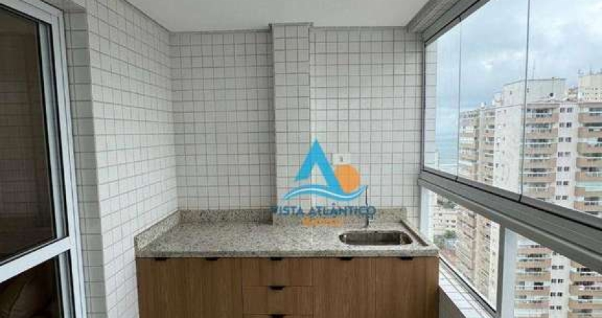 NOVO Apartamento com  varanda gourmet, 1 suíte à venda - perto do mar na  Aviação - Praia Grande/SP