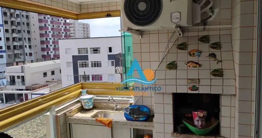 Apartamento com 1 quarto e sacada gourmet  à venda na Tupi - Praia Grande/SP