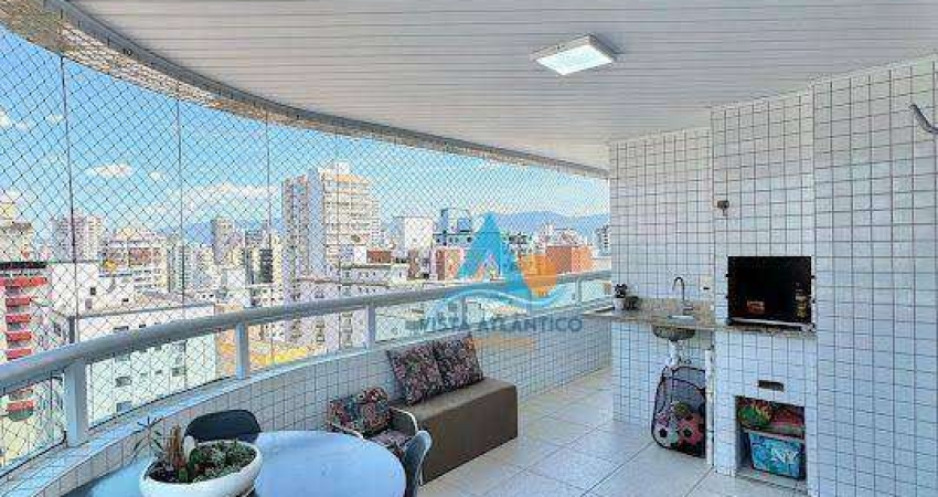 Apartamento com varanda gourmet, 3 quartos (sendo 1 suíte) por 799 mil na Guilhermina - Praia Grande/SP