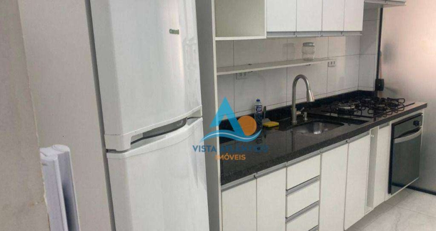 Apartamento mobiliado com 2 dormitórios à venda, 70 m² por R$ 328.000 - Vila Caiçara - Praia Grande/SP