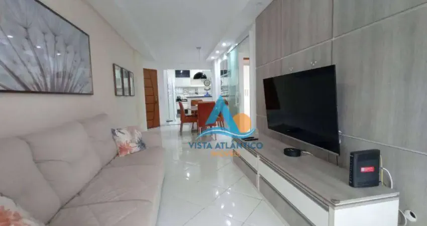 Apartamento com 2 dormitórios à venda, 87 m² por r$ 510.000 - tupi - praia grande/sp