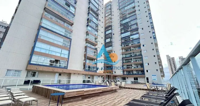 Apartamento com 1 dormitório à venda, 57 m² por r$ 495.000 - aviação - praia grande/sp