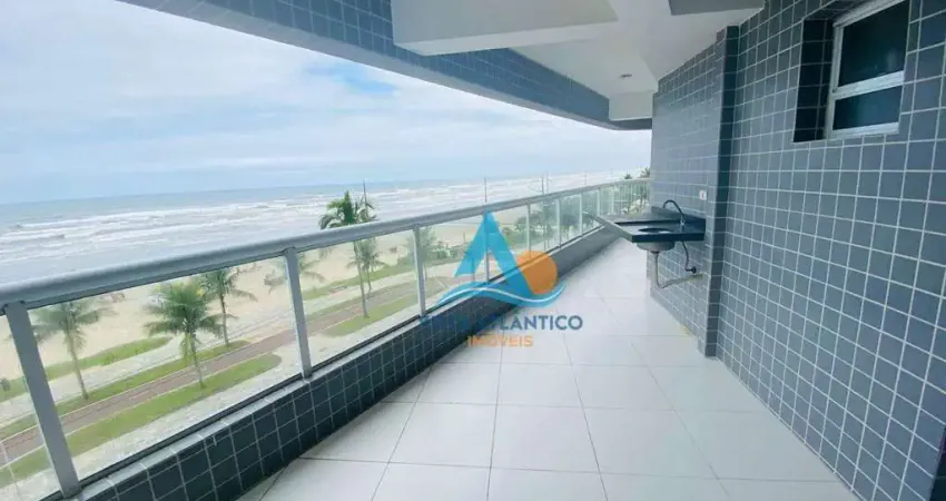 FRENTE MAR - Apartamento com 03 dormitórios à venda, 128 m² por R$ 950.000 - Caiçara - Praia Grande/SP