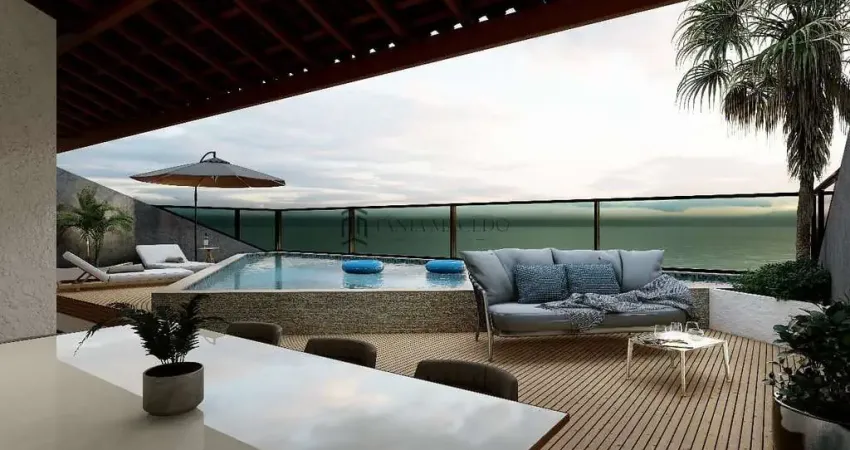 Flat à venda com 34m², Varanda, 1 dormitório, sala de estar, com deck e piscina privativa, 1 vaga,M