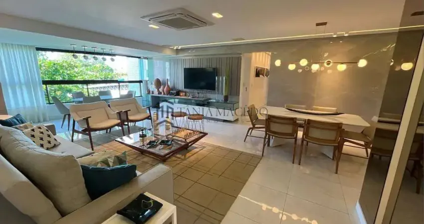 Apartamento à venda, Decorado e Mobiliado, 4 suites, com 158², condomínio clube em Apipucos, Recife