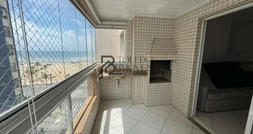 Apartamento 03 dormitórios com suíte, vista mar com churrasqueira, Boqueirão - PG
