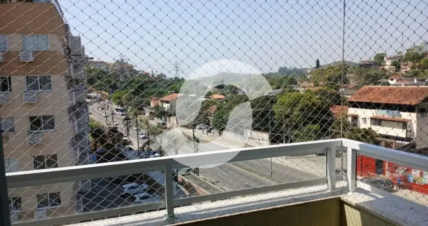 Apartamento 2 quartos com suíte – sol da manhã, varanda e vista livre/niterói