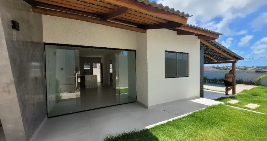 Belíssima casa em condomínio fechado carapibus, jacumã-conde-pb