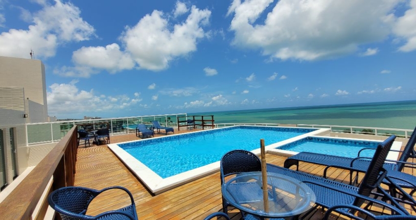 Apartamento mobiliado a beira mar de Carapibus, Jacumã Conde-PB