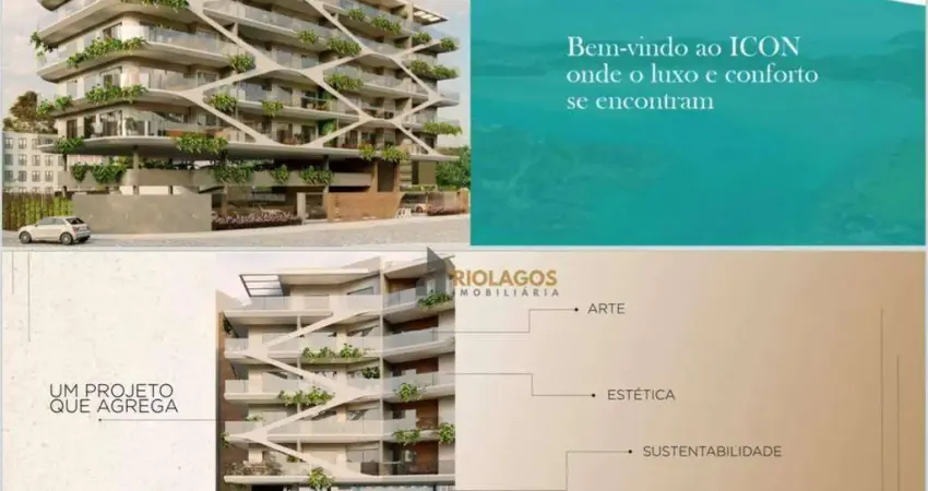 Apartamento com 1 dormitório à venda, 55 m² por R$ 599.192,55 - Passagem - Cabo Frio/RJ