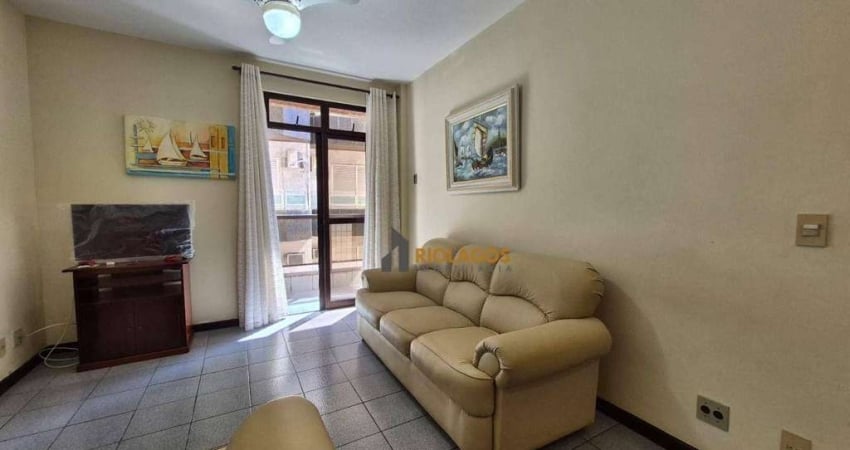 Apartamento com 2 dormitórios para alugar, 64 m² por R$ 3.456,12/mês - Praia do Forte - Cabo Frio/RJ