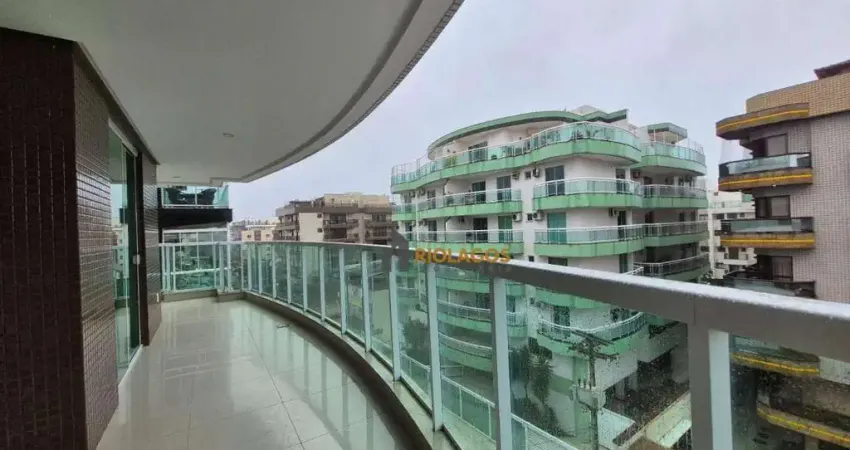 Apartamento com 3 dormitórios para alugar, 188 m² por R$ 6.499,76/mês - Vila Nova - Cabo Frio/RJ