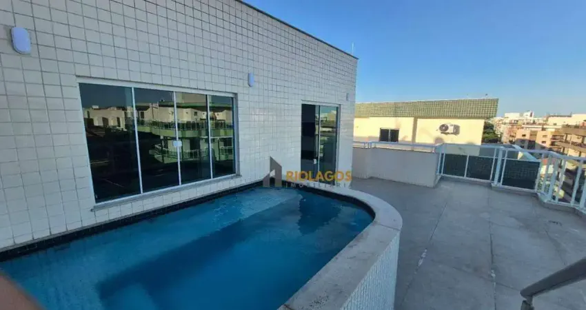 Cobertura com 4 dormitórios para alugar, 250 m² por r$ 9.010,00/mês - vila nova - cabo frio/rj