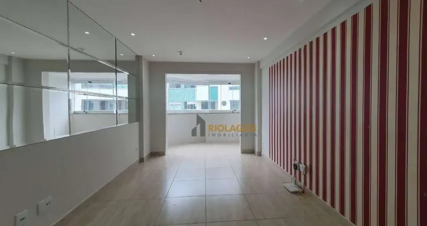 Apartamento com 2 dormitórios, 80 m² - venda por r$ 550.000,00 ou aluguel por r$ 3.564,19/mês - centro - cabo frio/rj