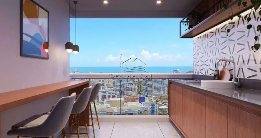 Apartamento com 2 quartos, guilhermina, praia grande - r$ 550 mil, cod: 1302