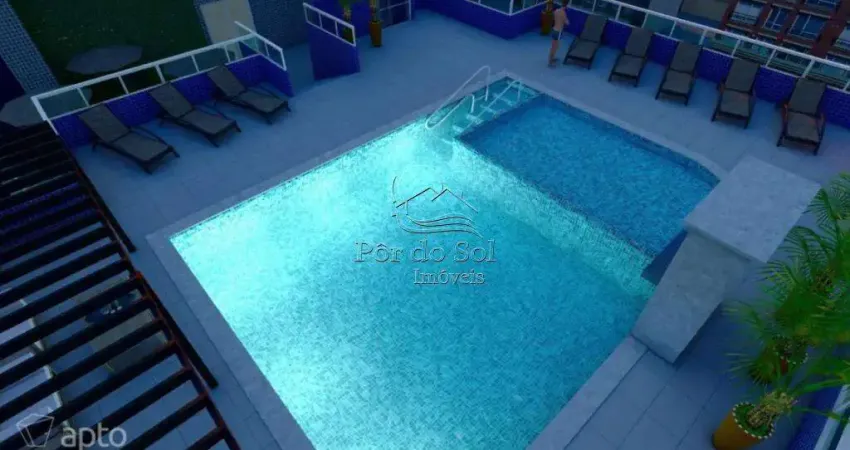 Apartamento com 1 quarto, guilhermina, praia grande - r$ 354 mil, cod: 3643