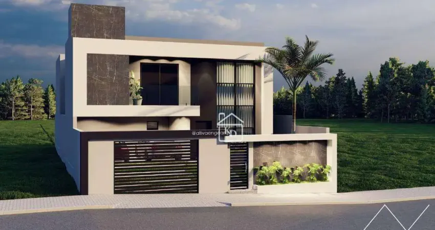 Casa com 3 dormitórios à venda, 296 m² por r$ 1.600.000,00 - santa rita ii - pouso alegre/mg